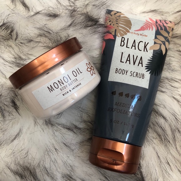 Bath And Body Works Black Lava Monoi Oil Butter Nwt